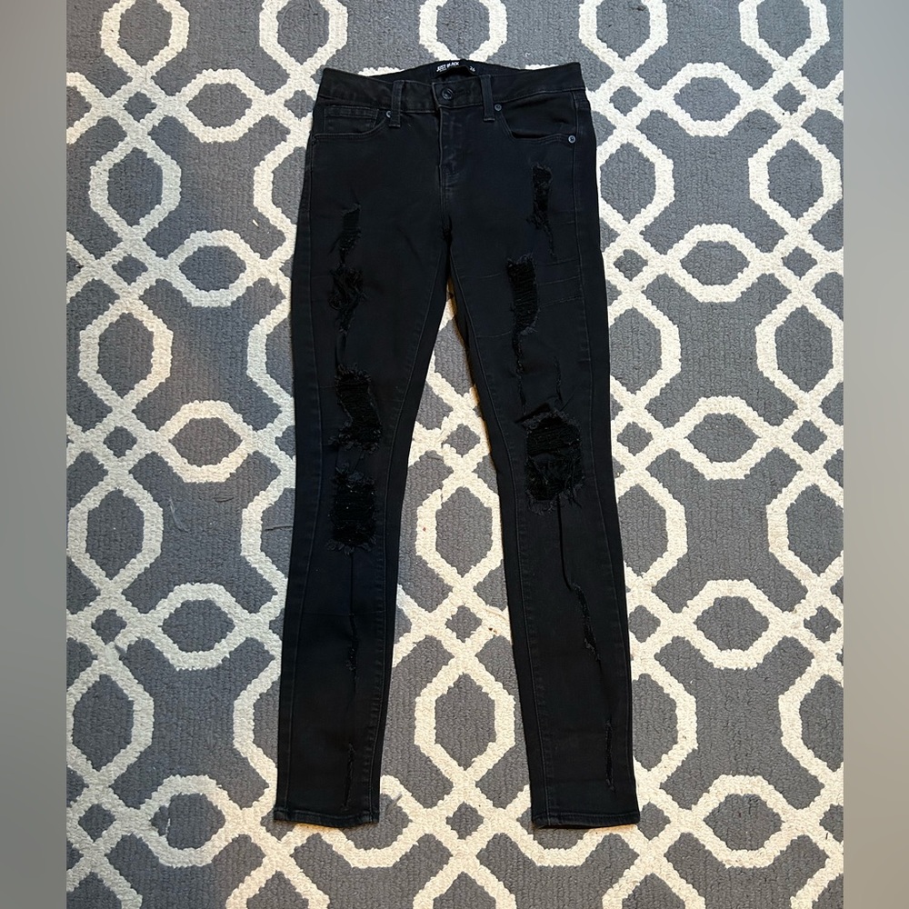 Just Black Ripped Black Jeans